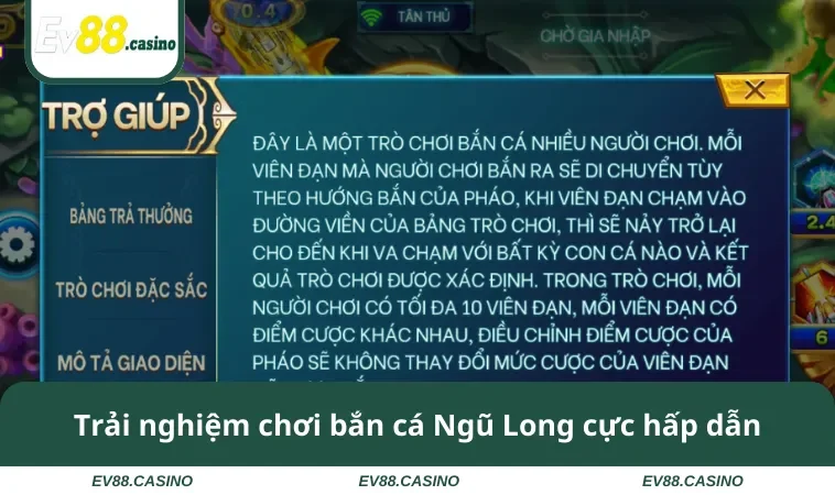 Trải nghiệm chơi bắn cá Ngũ Long cực hấp dẫn