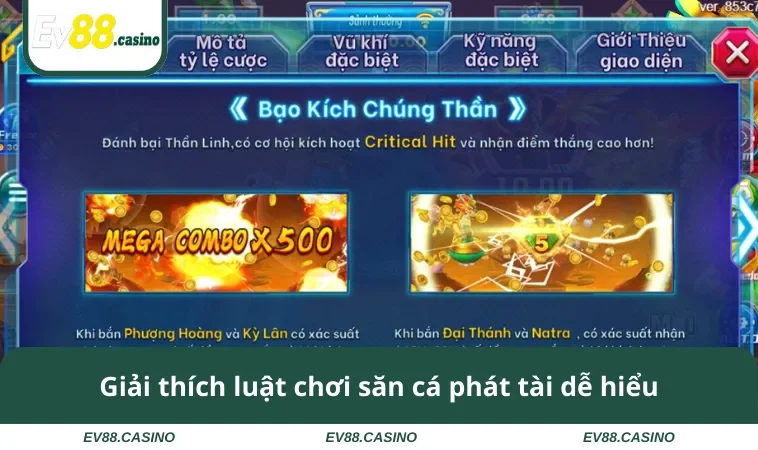 Giải thích luật chơi săn cá phát tài dễ hiểu