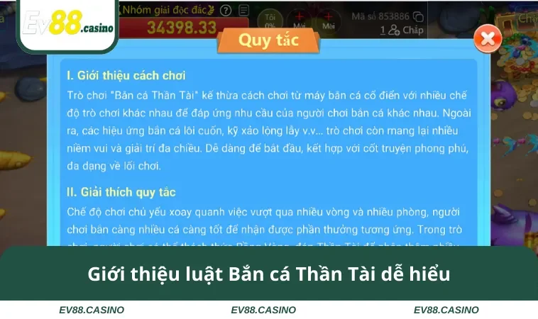 Giới thiệu luật Bắn cá Thần Tài dễ hiểu
