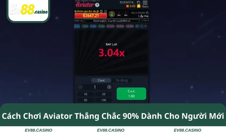 Cách Chơi Aviator Thắng Chắc 90% Dành Cho Người Mới