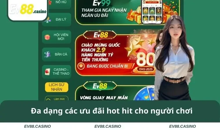 Đa dạng các ưu đãi hot hit cho người chơi