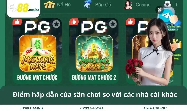 Điểm hấp dẫn của sân chơi so với các nhà cái khác