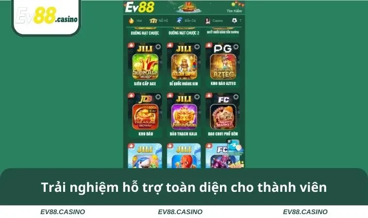 Trải nghiệm hỗ trợ toàn diện cho thành viên